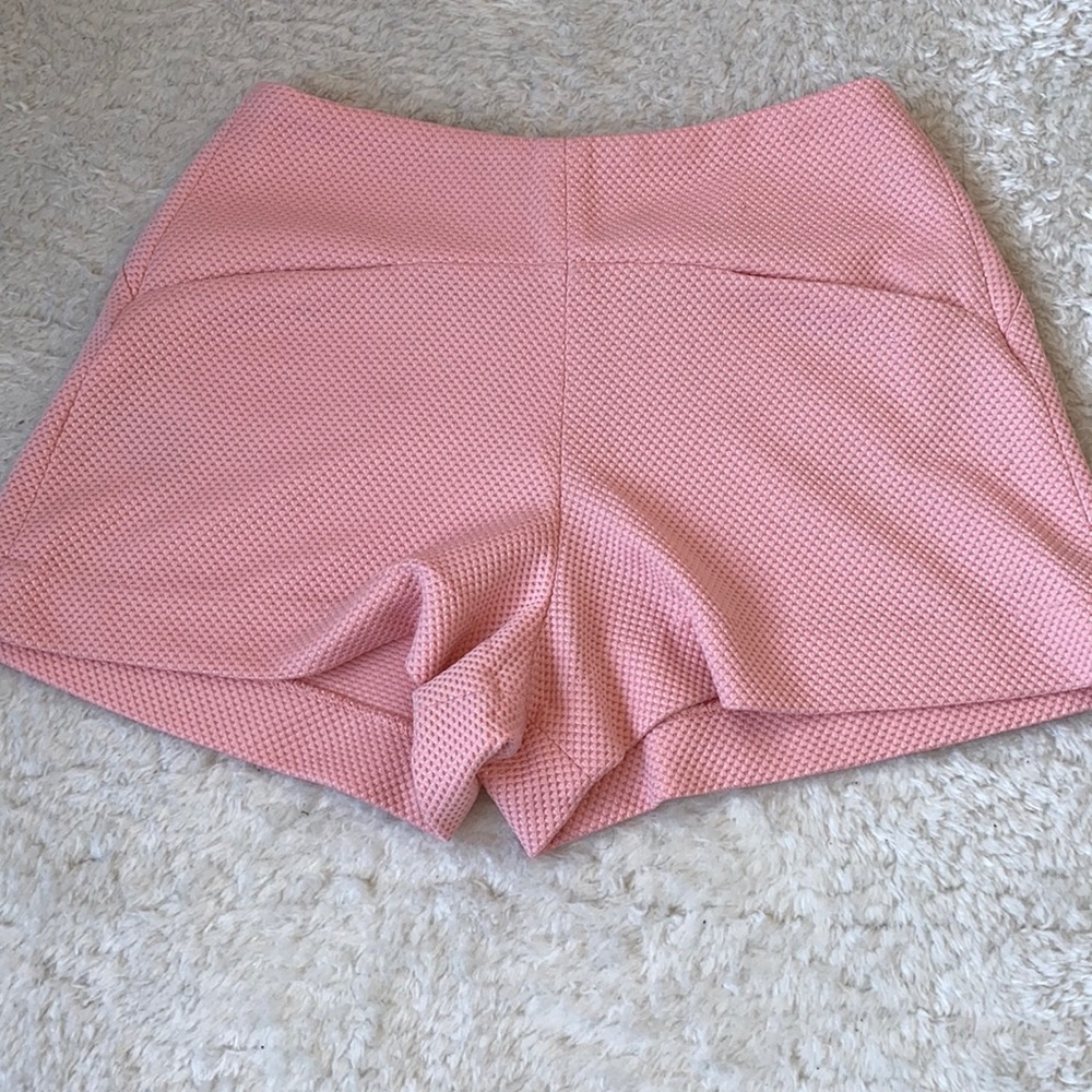 Pink Fabric Shorts